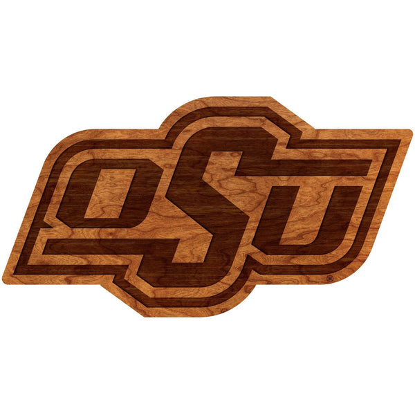Oklahoma State - Wall Hanging - Crafted from Cherry or Maple Wood Wall Hanging LazerEdge Standard Cherry OSU Logo