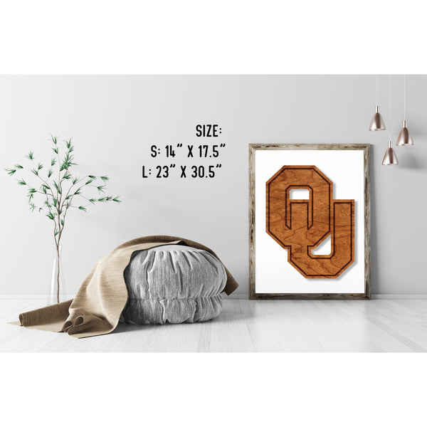Oklahoma - Wall Hanging - Crafted from Cherry or Maple Wood Wall Hanging LazerEdge 