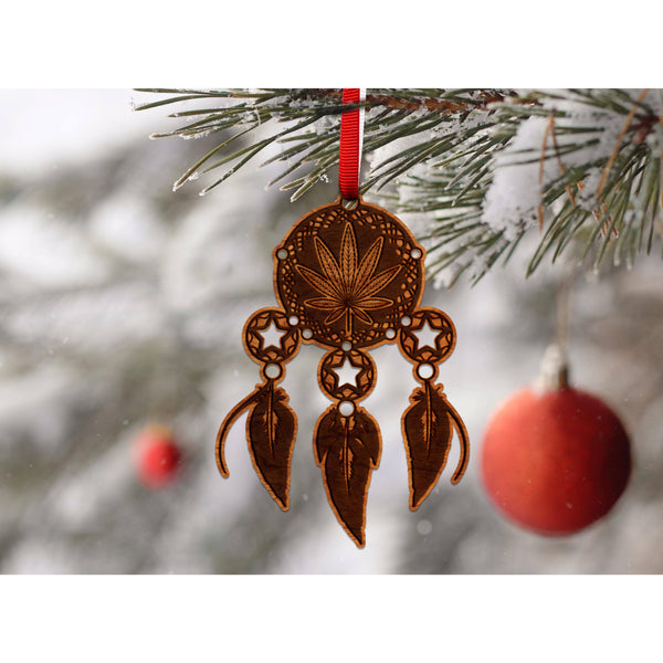 Ornament - Hemp Ornament Shop LazerEdge Cherry Dreamcatcher 