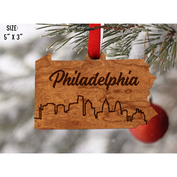 Pennsylvania Skyline Ornament Ornament LazerEdge 