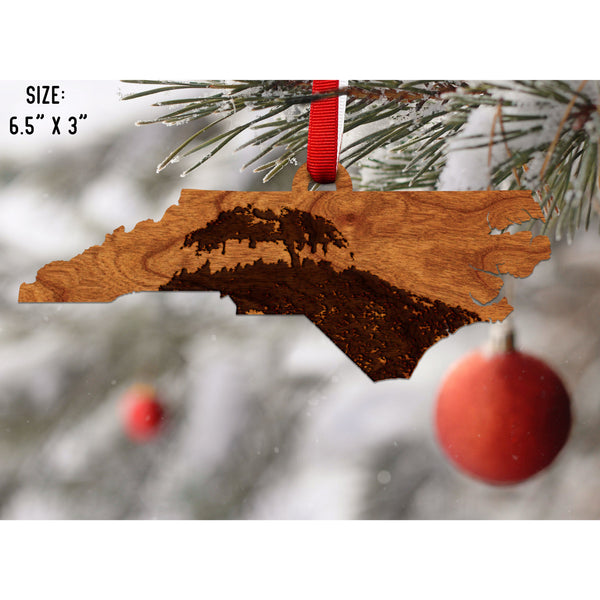 Pilot Mountain, NC Ornament - Crafted from Cherry or Maple Wood Ornament LazerEdge 
