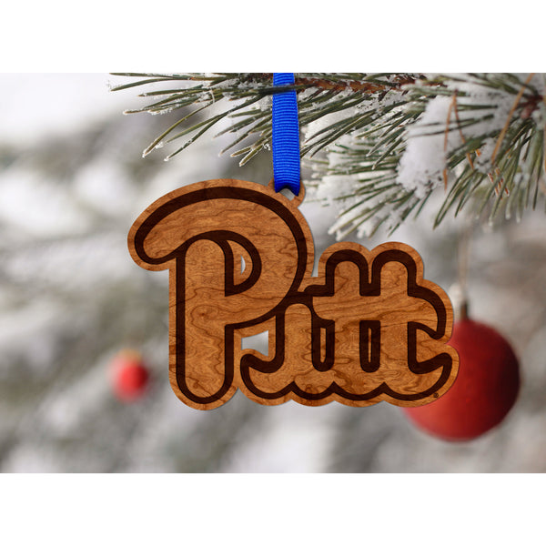 Pittsburgh - Ornament - Script "PITT" Ornament LazerEdge 