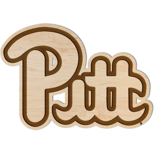 Pittsburgh - Wall Hanging - Crafted from Cherry or Maple Wood Wall Hanging LazerEdge Standard Maple Pitt Logo