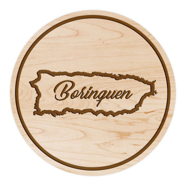 Puerto Rico Borinquen Coaster Coaster LazerEdge Maple 