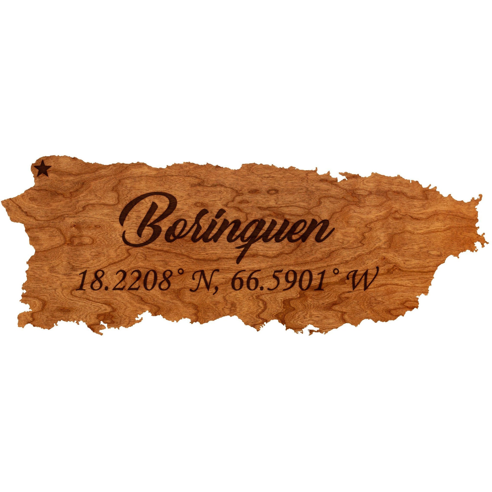 Puerto Rico Wall Hanging Standard Size LazerEdge