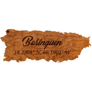 Puerto Rico Wall Hanging - Standard Size Wall Hanging LazerEdge 