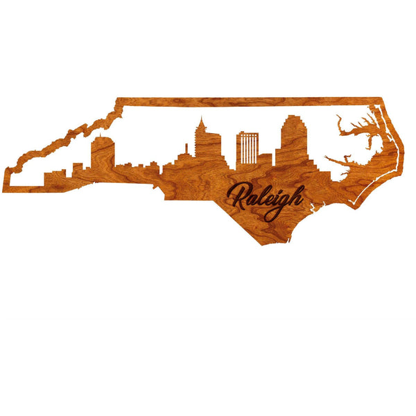 Raleigh Skyline Wall hanging Wall Hanging LazerEdge Large 