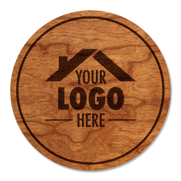 Real Estate - Coaster - Custom - Your Logo Here Coaster Shop LazerEdge Cherry 