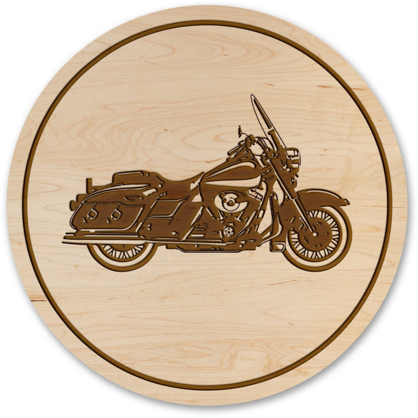 Road King Motorcycle Coaster Coaster LazerEdge Maple 