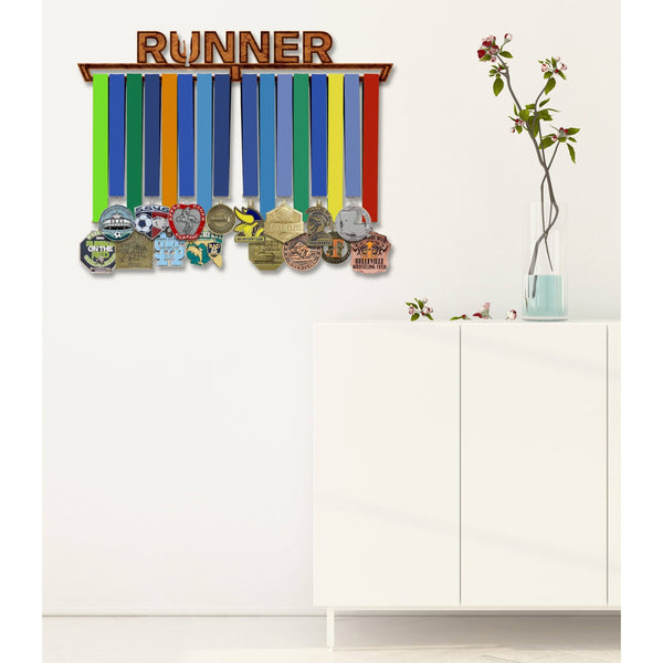 "RUNNER" Medallion Holder Wall Hanging LazerEdge 