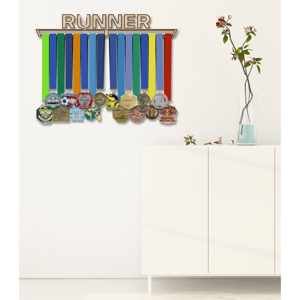 "RUNNER" Medallion Holder Wall Hanging LazerEdge 