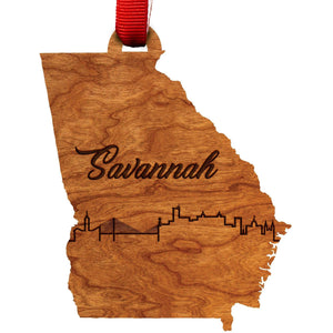 Savannah Skyline Ornament Ornament LazerEdge 