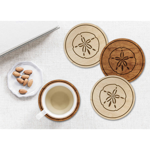 Sea-Life Animals Coaster - Crafted from Cherry or Maple Wood - Various Animals Available Coaster LazerEdge 