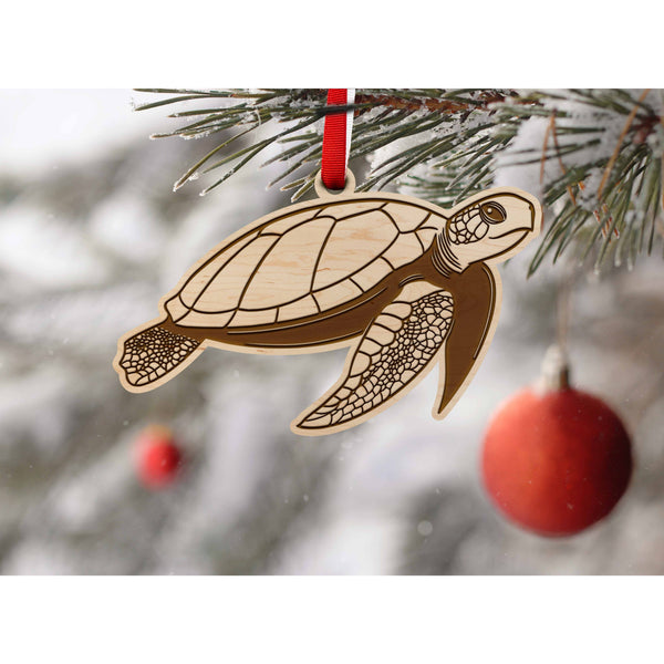 Sea-Life Animals Ornament - Crafted from Cherry or Maple Wood - Various Animals Available Ornament LazerEdge 