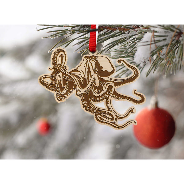 Sea-Life Animals Ornament - Crafted from Cherry or Maple Wood - Various Animals Available Ornament LazerEdge 