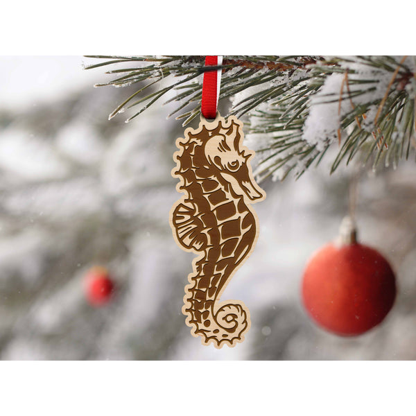 Sea-Life Animals Ornament - Crafted from Cherry or Maple Wood - Various Animals Available Ornament LazerEdge 