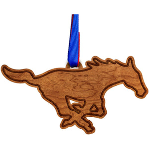 Southern Methodist University - Ornament - Mustang Ornament LazerEdge 