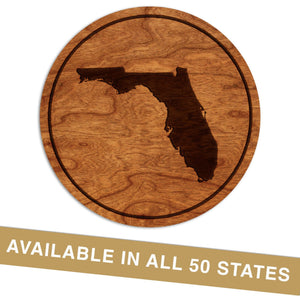 State Outline Coaster (Available In All 50 States) Coaster Shop LazerEdge 