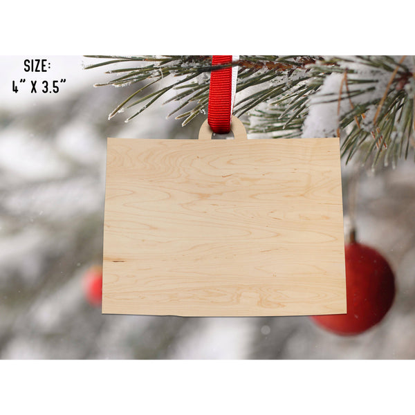State Outline Ornament ( Available In All 50 States) Ornament Shop LazerEdge CO - Colorado Maple 