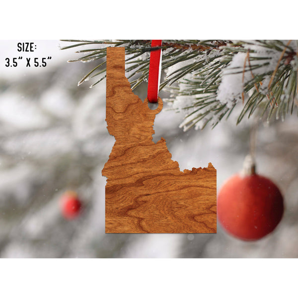 State Outline Ornament ( Available In All 50 States) Ornament Shop LazerEdge ID - Idaho Cherry 