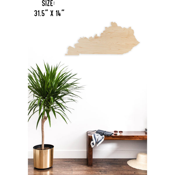 State Outline Wall Hanging (Available In All 50 States) Large Size Wall Hanging Shop LazerEdge KY - Kentucky Maple 