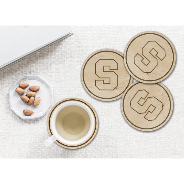 Syracuse Orange Coaster Block S Coaster LazerEdge 