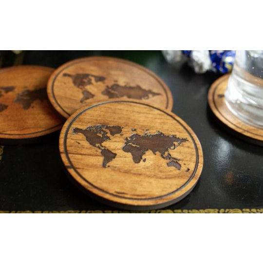 "Take Me Home Country Roads" - Coaster - West Virginia - Cherry Wood Coaster LazerEdge 