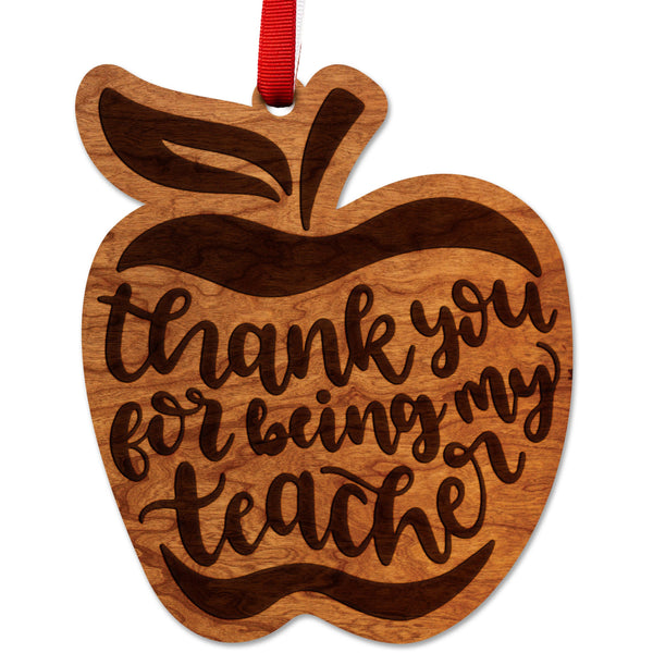 Teacher Ornament Ornament LazerEdge Cherry 