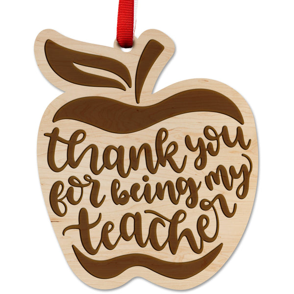 Teacher Ornament Ornament LazerEdge Maple 