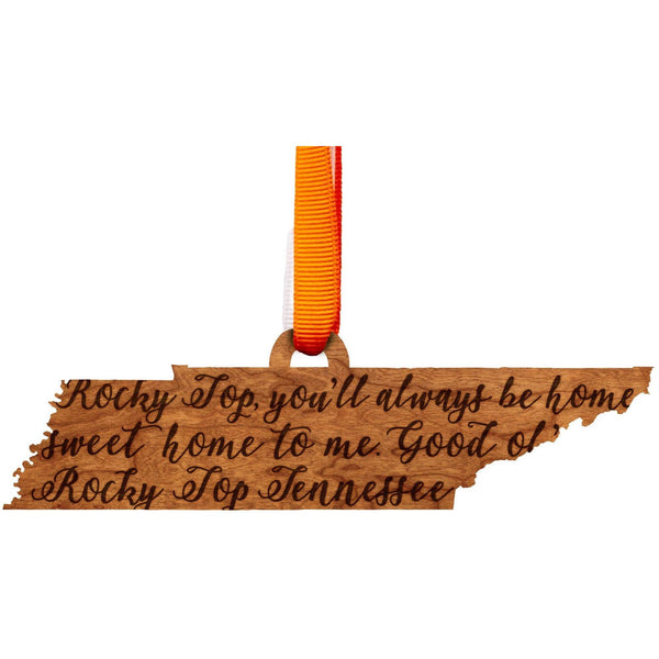 Tennessee - Ornament - State Map with Rocky Top Lyrics Ornament LazerEdge 