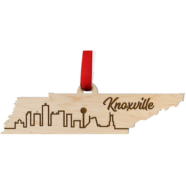 Tennessee Skyline Ornament Ornament LazerEdge Knoxville Maple 
