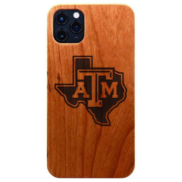 Texas A&M State Outline Engraved/Color Printed Phone Case Shop LazerEdge iPhone 11 Engraved 