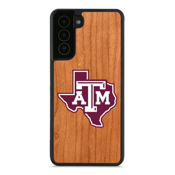Texas A&M State Outline Engraved/Color Printed Phone Case Shop LazerEdge Samsung S20 Color Printed 