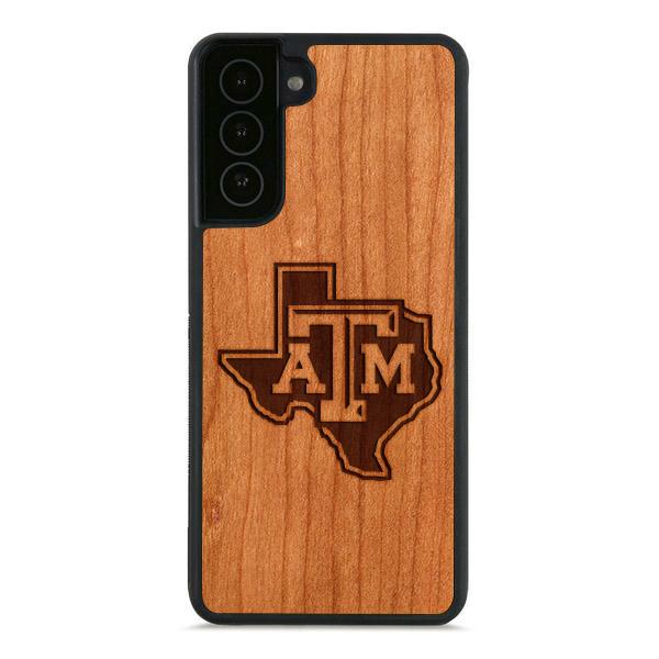 Texas A&M State Outline Engraved/Color Printed Phone Case Shop LazerEdge Samsung S20 Engraved 