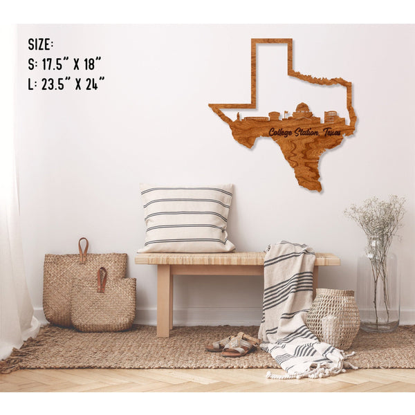 Texas Skyline Wall Hanging (Various Cities Available) Wall Hanging LazerEdge 