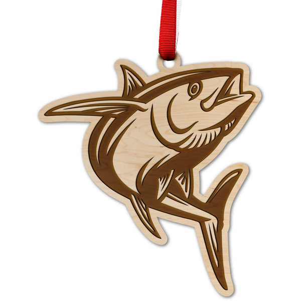 Tuna Fish Ornament Ornament LazerEdge Maple 