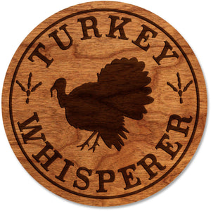 Turkey Hunting Coaster - Turkey Whisperer Coaster Shop LazerEdge Cherry 