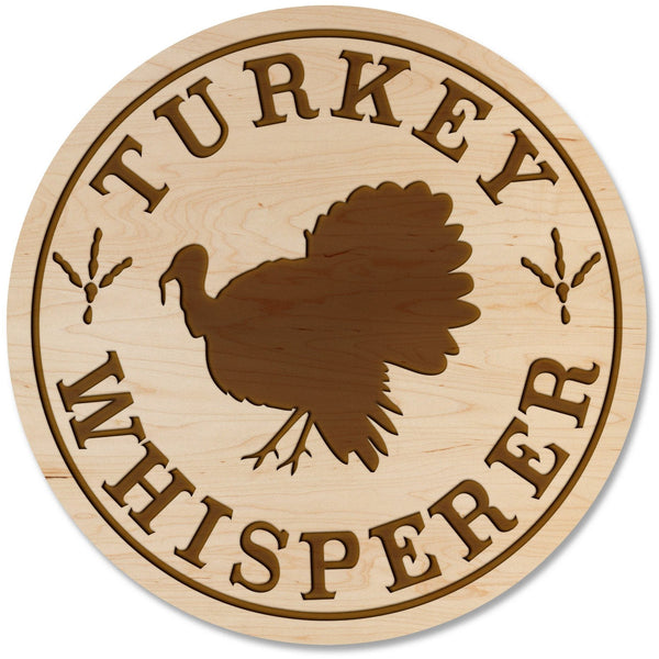 Turkey Hunting Coaster - Turkey Whisperer Coaster Shop LazerEdge Maple 