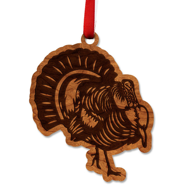 Turkey Hunting Ornament - Turkey Ornament LazerEdge Cherry 