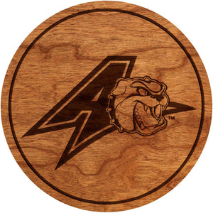 UNC Asheville Bulldogs Coaster Athletic A Logo Coaster LazerEdge Cherry 