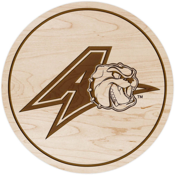 UNC Asheville Bulldogs Coaster Athletic A Logo Coaster LazerEdge Maple 