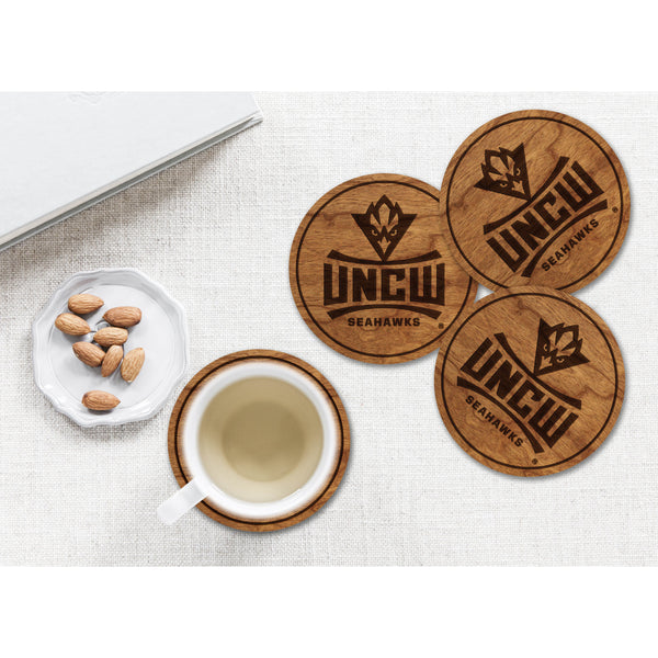 UNCW Seahawks Coaster Athletic Logo Coaster LazerEdge 