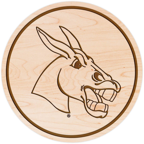 University of Central Missouri Mules Coaster Coaster Shop LazerEdge Maple 