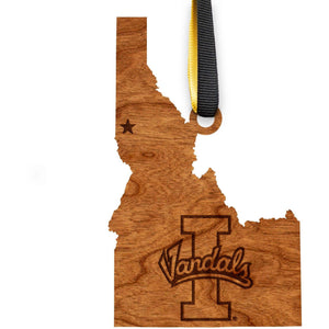 University of Idaho - Ornament - State Map - I Vandal Ornament Shop LazerEdge 