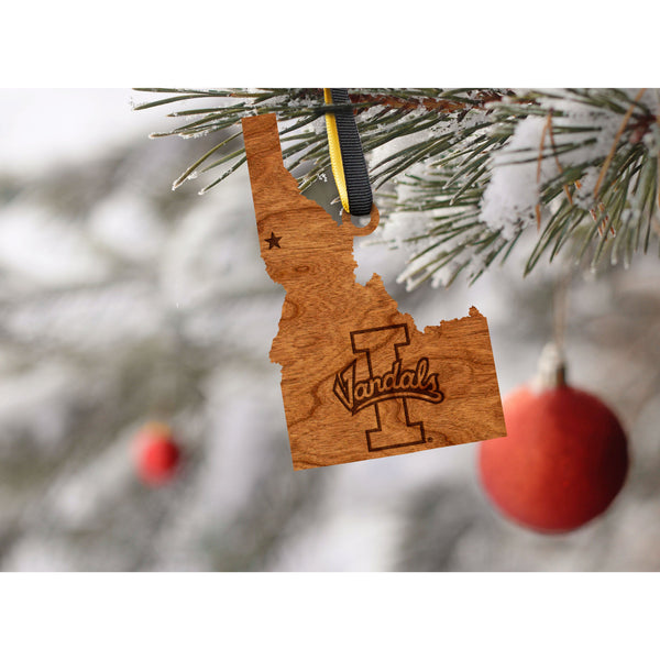 University of Idaho - Ornament - State Map - I Vandal Ornament Shop LazerEdge 