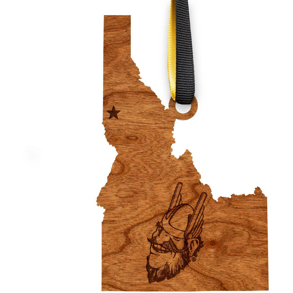 University of Idaho - Ornament - State Map - Joe Logo Ornament Shop LazerEdge 