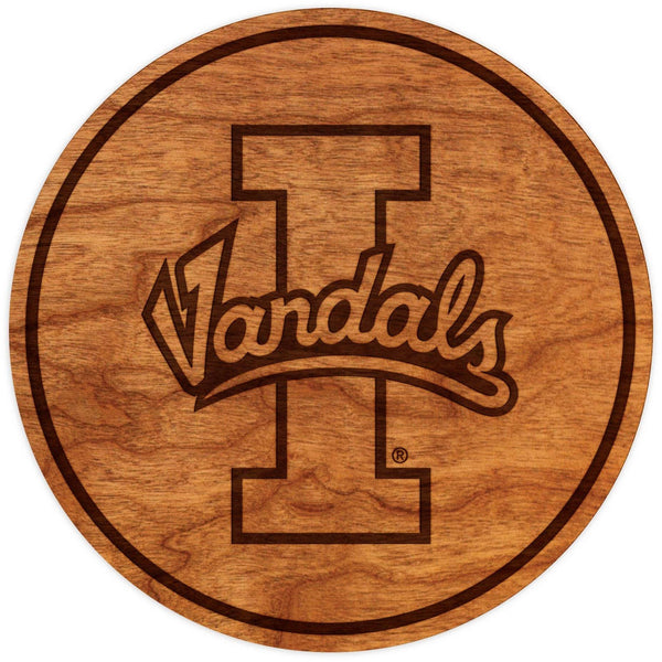 University of Idaho Vandals Coaster I Vandal Coaster Shop LazerEdge Cherry 