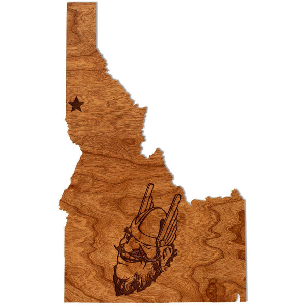 University of Idaho - Wall Hanging - Crafted from Cherry or Maple Wood Wall Hanging Shop LazerEdge Standard Cherry Joe on State