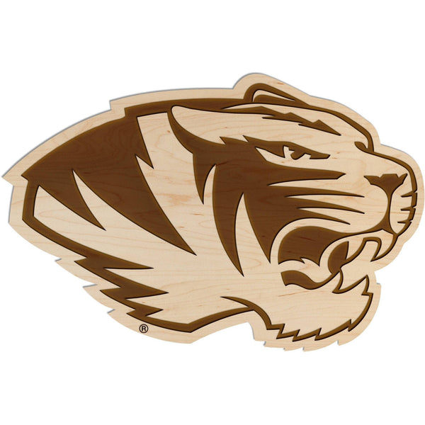 University of Missouri - Wall Hanging - Crafted from Cherry or Maple Wood Wall Hanging Shop LazerEdge Standard Maple Tiger Logo