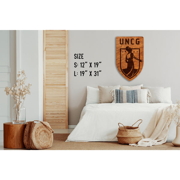 University of North Carolina Greensboro - Wall Hanging - Crafted from Cherry or Maple Wood Wall Hanging LazerEdge 